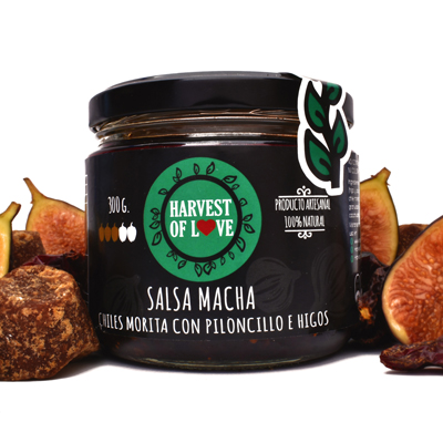 Salsa Macha de Chiles Morita con Piloncillo e Higo 300 ml | E-commerce  Harvest Of Love