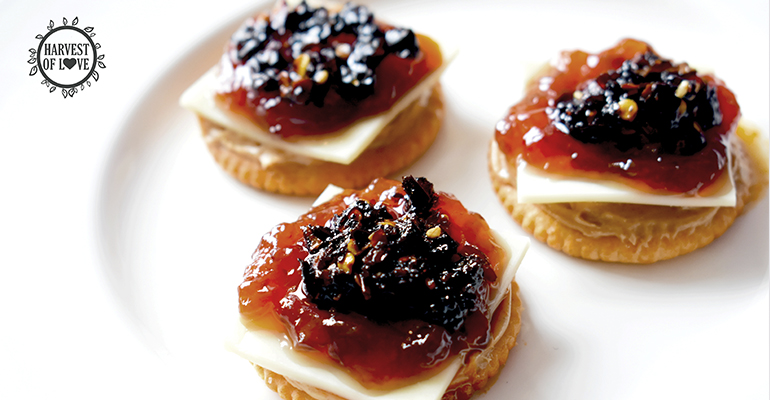 Receta Spicy Peanut Butter And Jelly Cracker